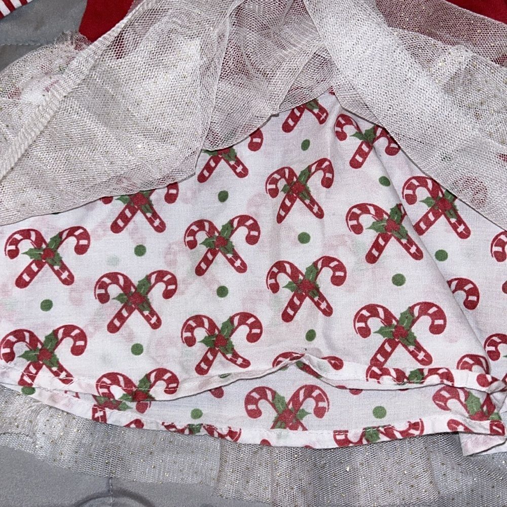 Girls Red Reindeer Tutu Matching Set - Holiday Outfit - Picture 6 of 6